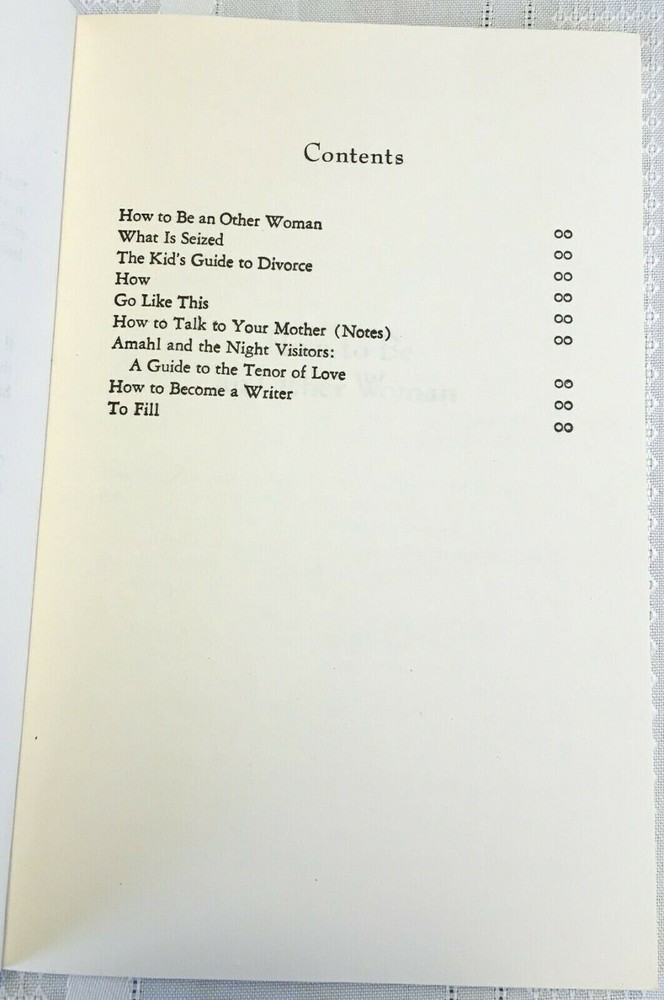 Self-Help, Lorrie Moore, 1985