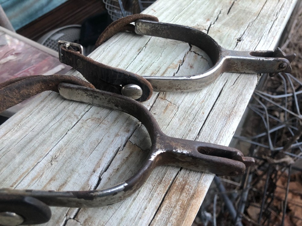 Western cowboy spurs used