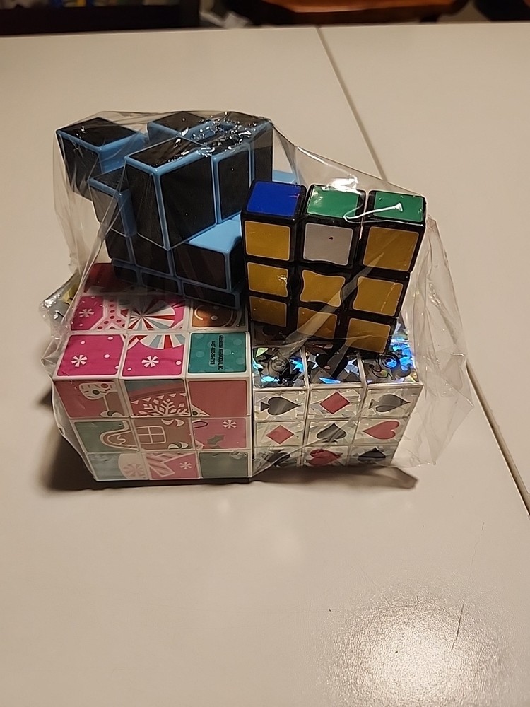 Six Rubiks Cubes - Unique Lot - Read