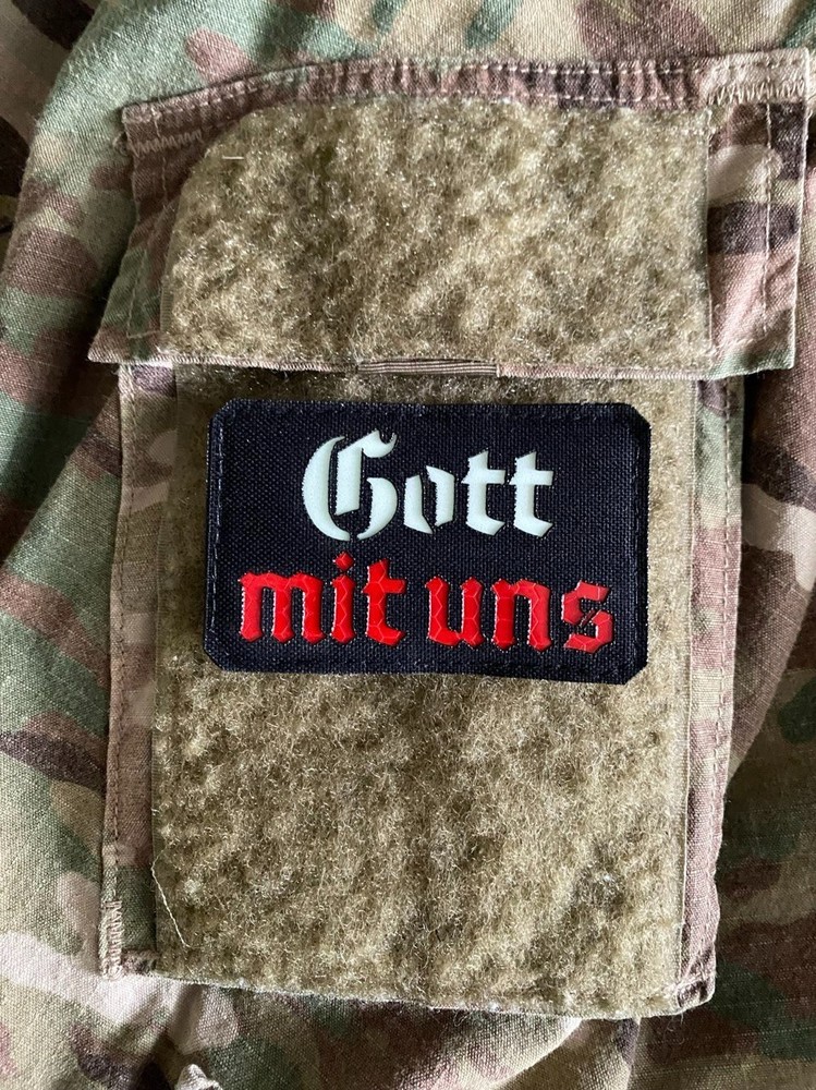 Tactical military morale patch "Gott mit uns"