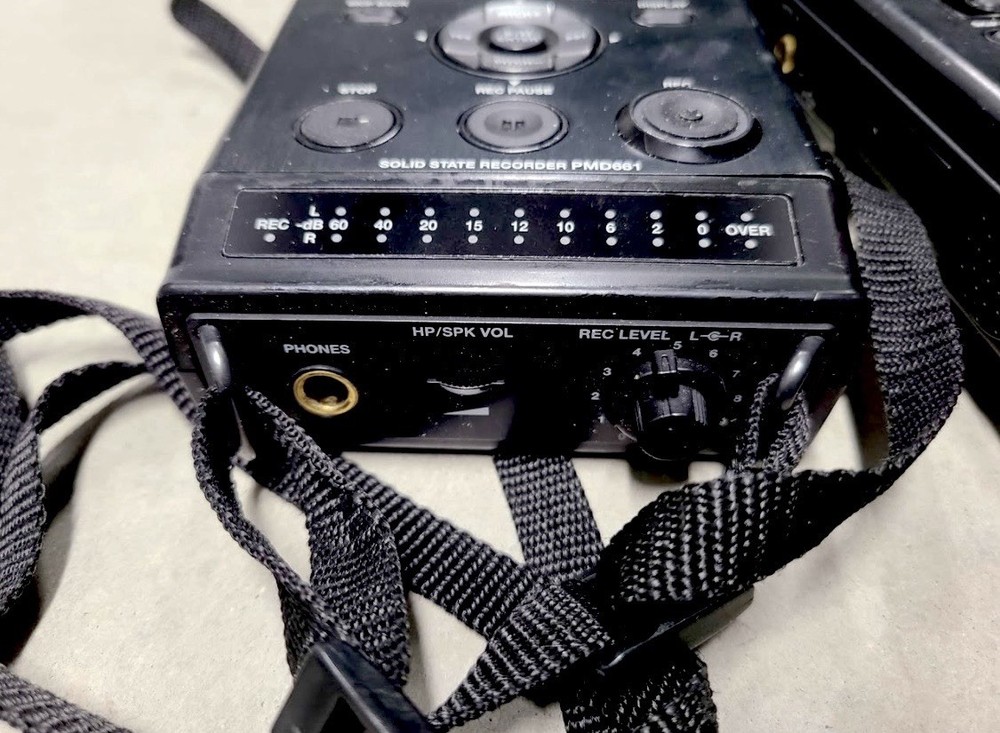 Tested! (2) Marantz PMD661 Professional Solid State Audio Field Recorders + Bag