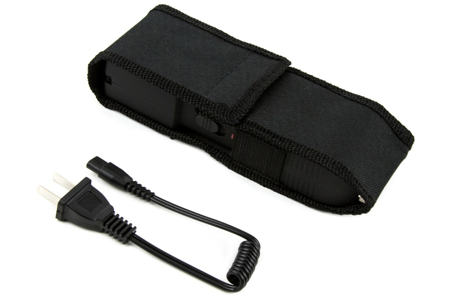 Police Stun Gun TW10 High Voltage Rechargeable LED Flashlight Siren Alarm