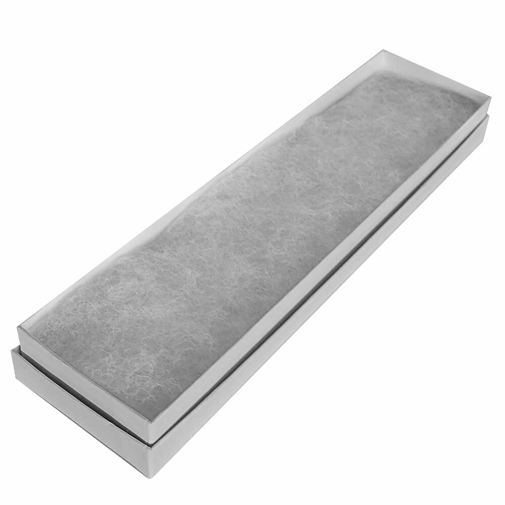 Glossy White Cotton Filled Gift Boxes Jewelry Cardboard Box Lots of 100~200~500