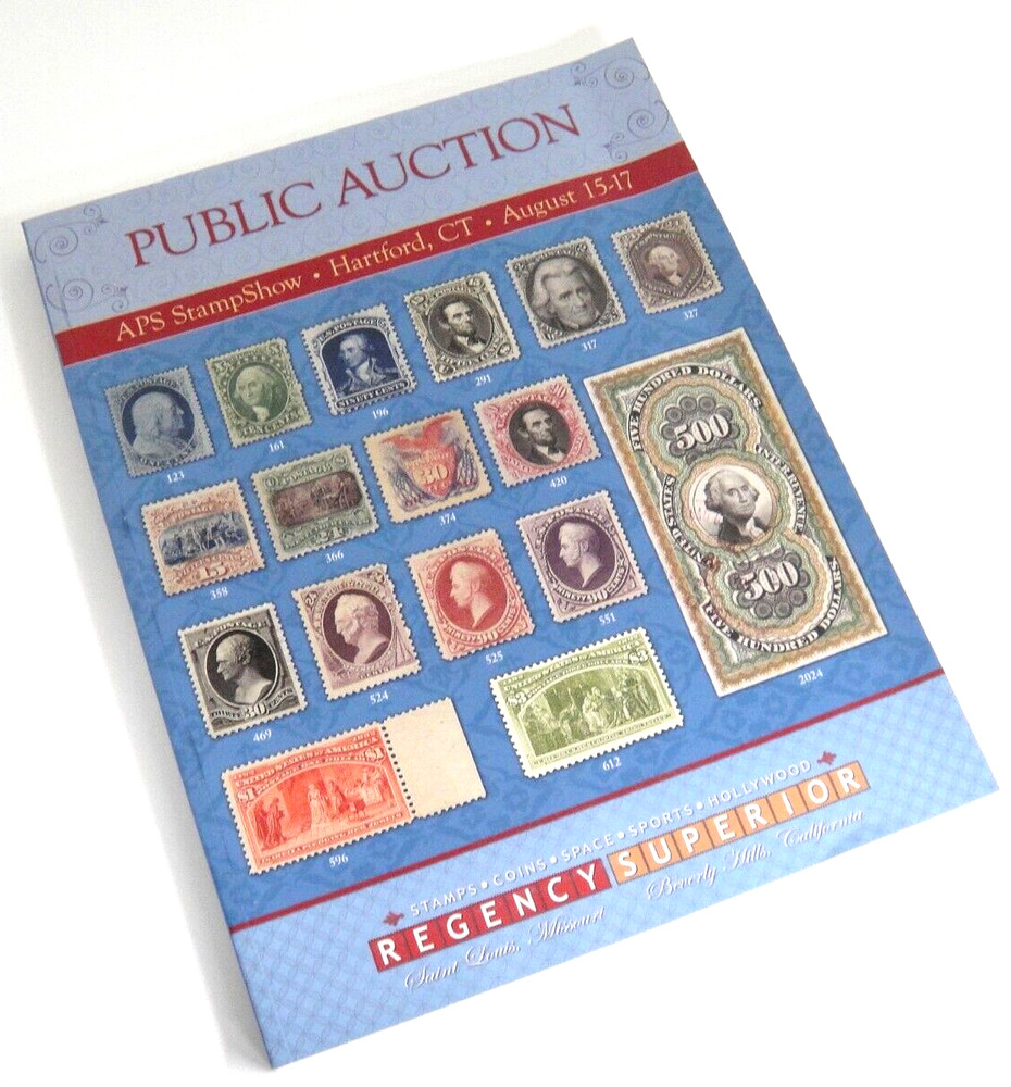 Regency Superior Stamp Auction Catalog 2008 Charles Boss Collection APS Show