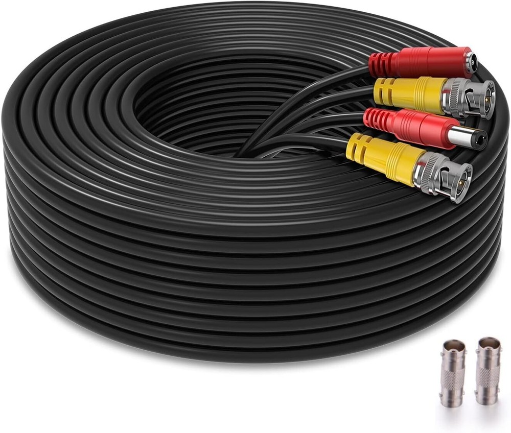 200ft Bnc Cable All-in-One Siamese Video and Power Security Camera Cable, Extens