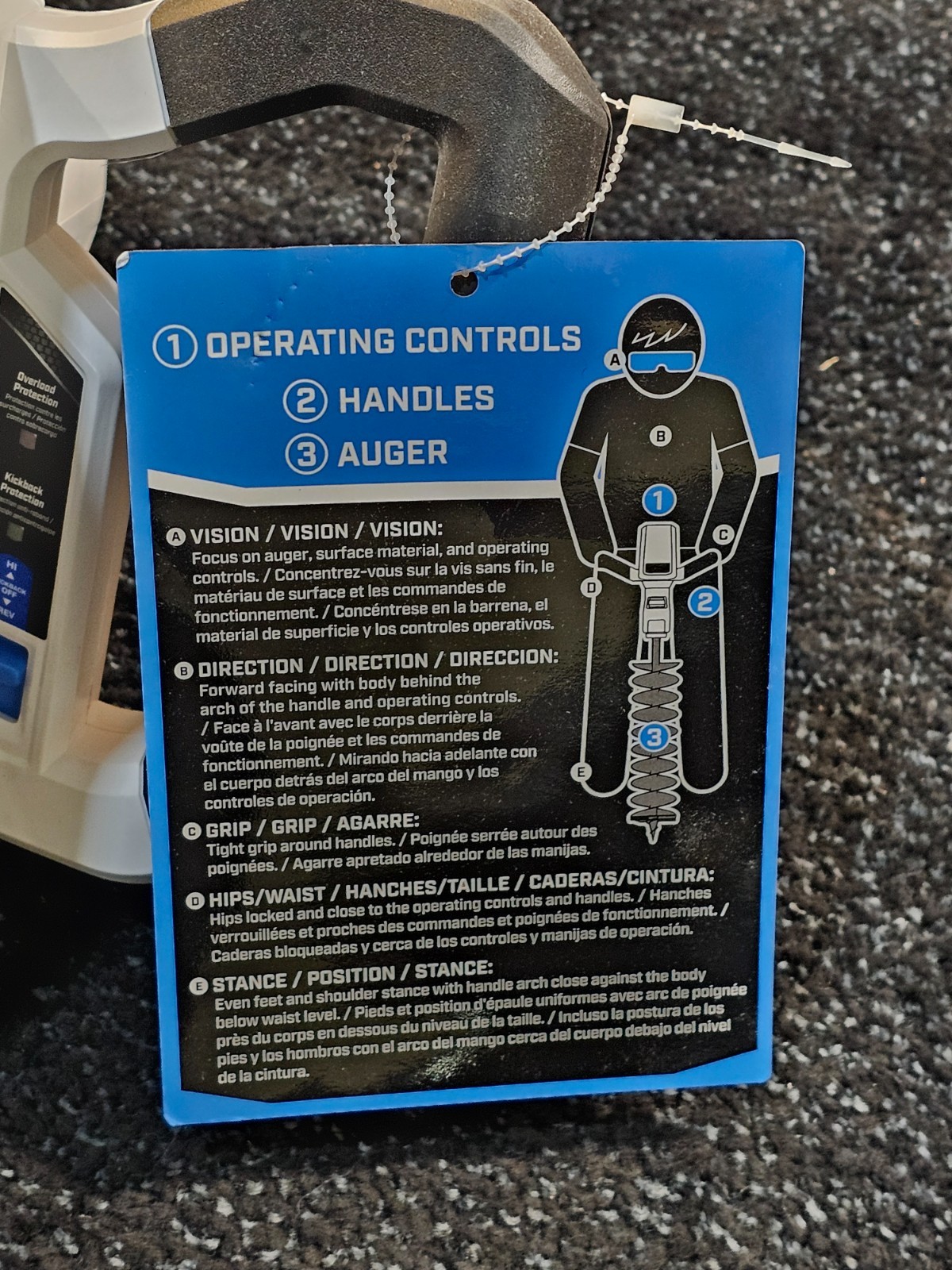 HART HGAUG011VNM Brushless 6" Earth Auger 20V System For Post Hole Digging