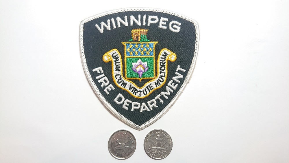 Winnipeg Fire Department White Patch Badge Crest