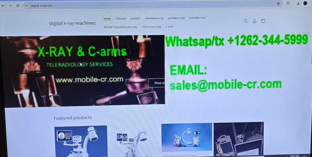 digital mobile wireless radiology machine DR canon portable