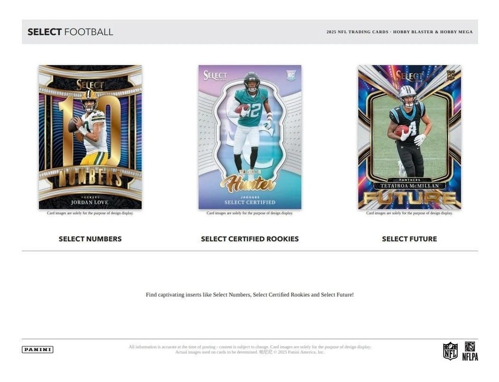 2025 Panini Select Football Mega Box