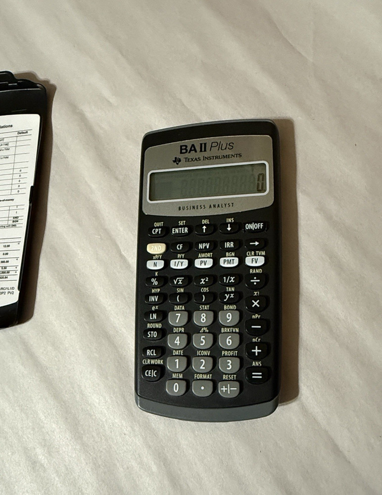 Texas Instruments BA II PLUS Financial Handheld Used