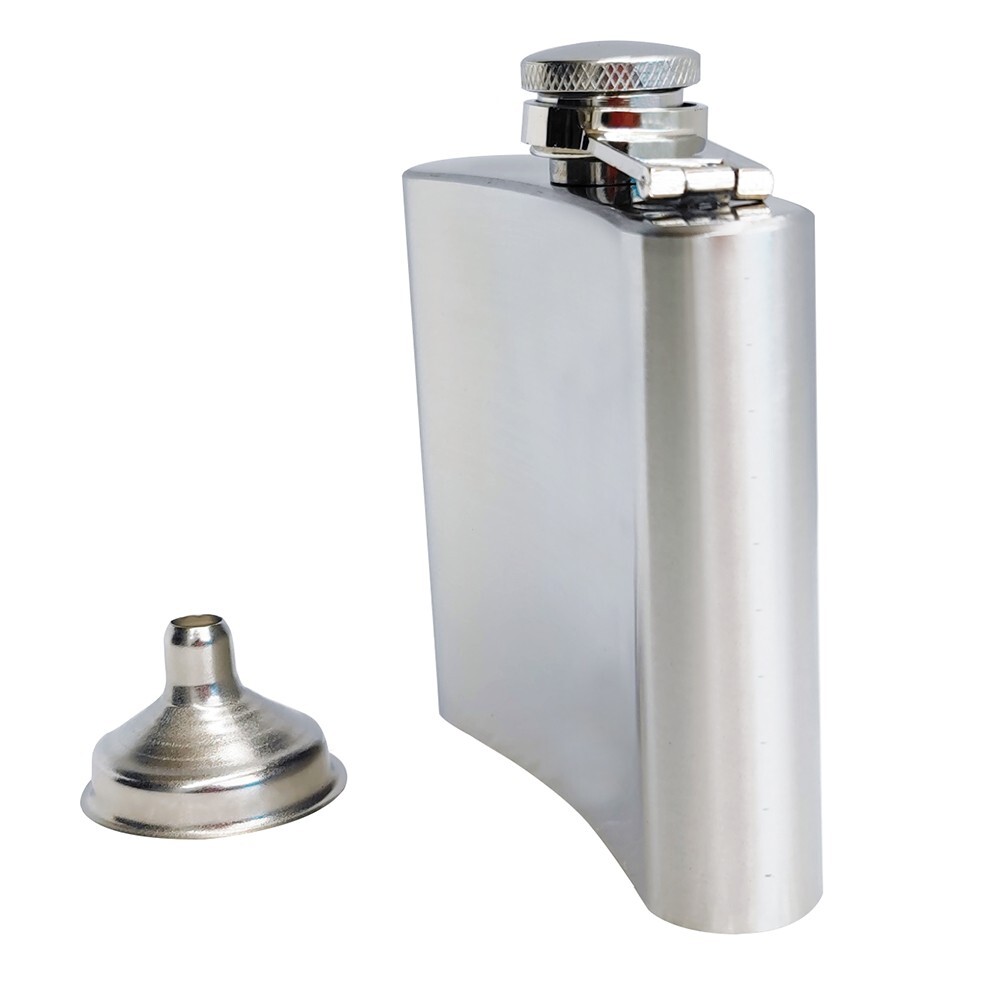 Portable 5oz Alcohol Pocket Whiskey Flask Stainless Steel Hip Flask with Funnel