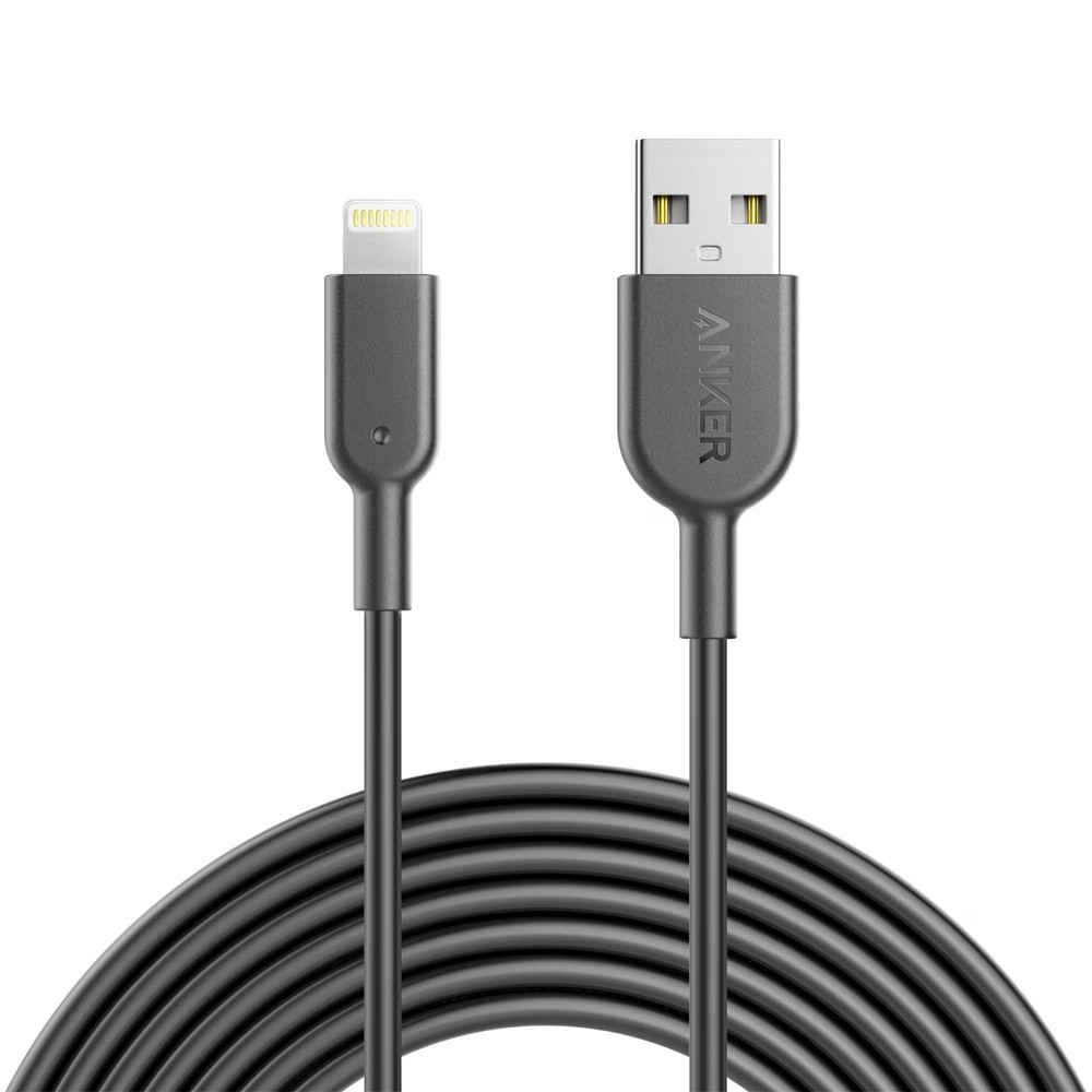 NIB - ANKER Powerline Lightning Cable, 6ft USB Charging/Sync MFI Certified USB-A