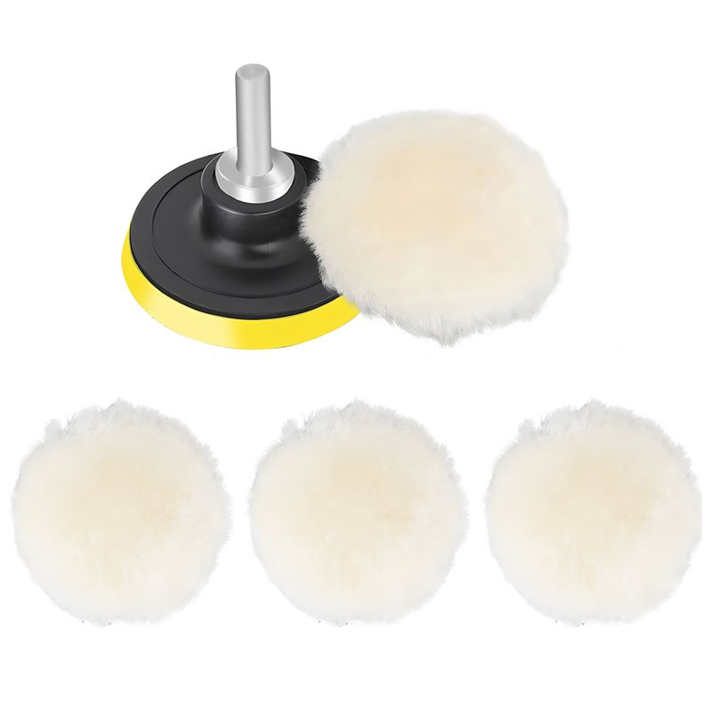 7PCS 3 Inch Car Polishing Buffing Pads Kit for Drill Sponge Waxing Foam Polisher