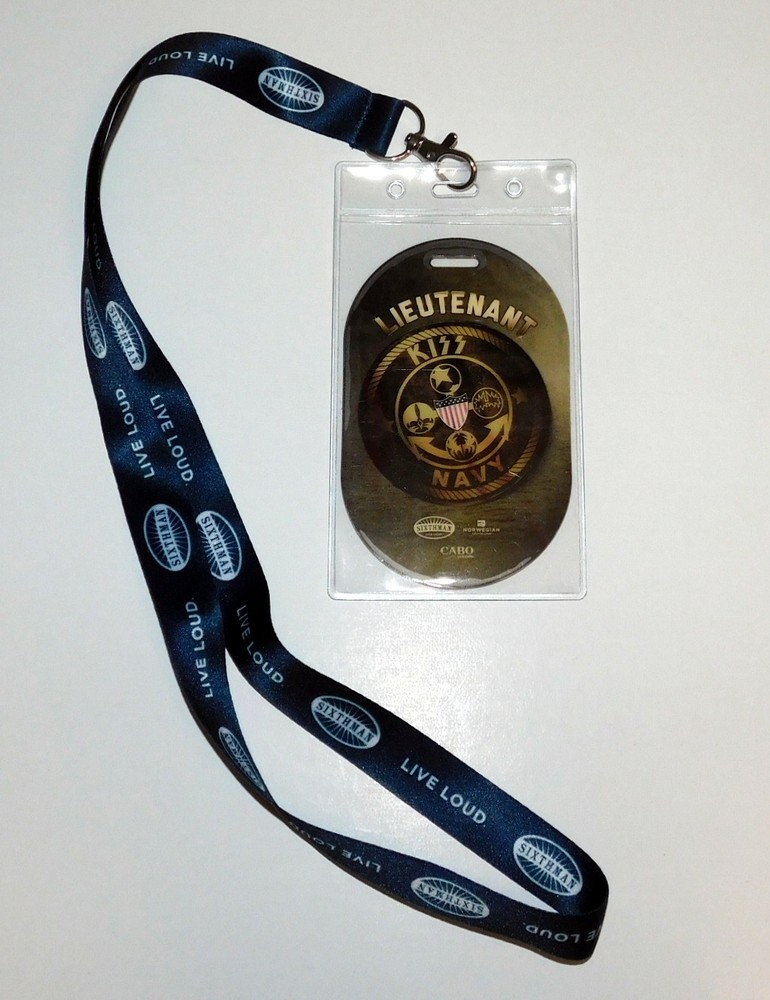 KISS Laminate Pass Kiss Kruise Lieutenant Kiss Navy Gene Paul Eric Tommy Vintage