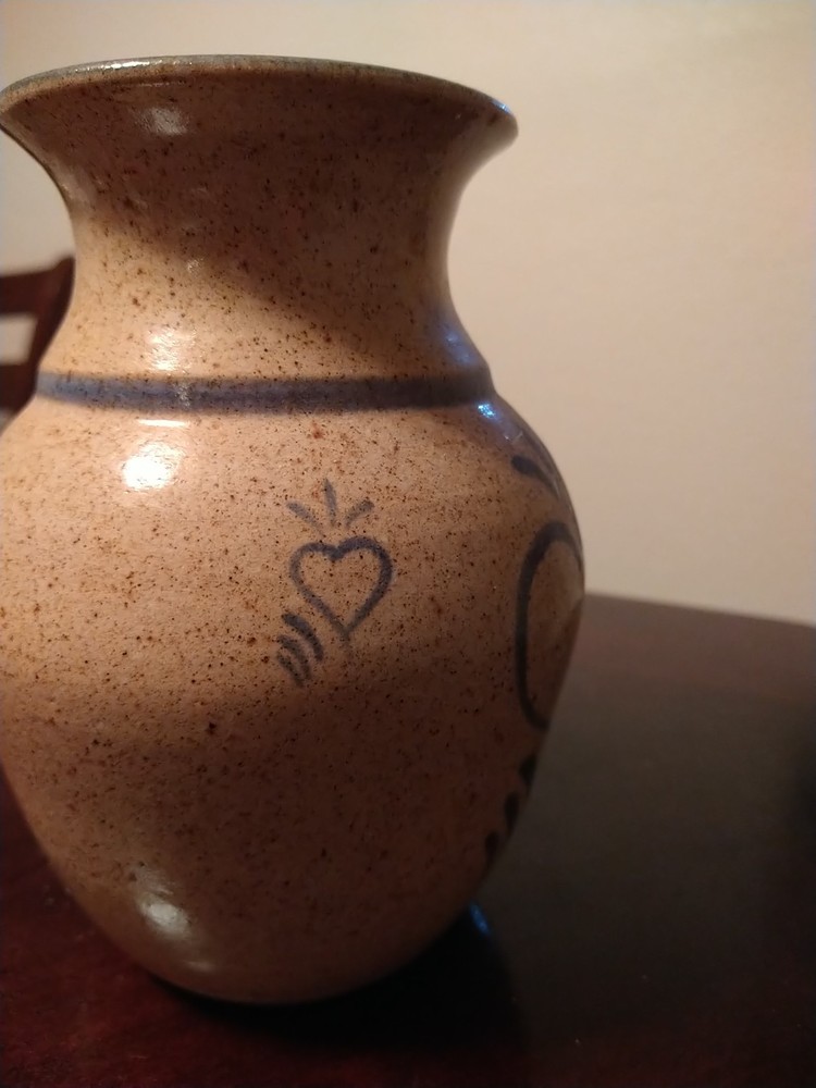 Hand-painted Ceramic Vase 6 1/2"
