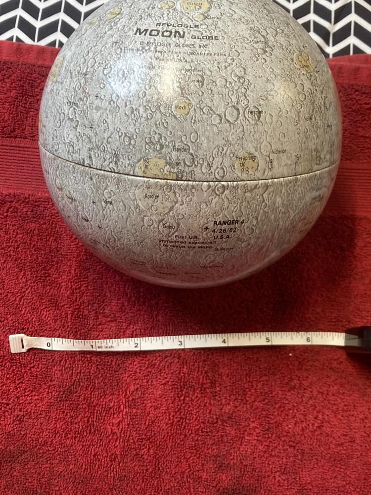 Vintage Replogle Moon Globe 6 inch