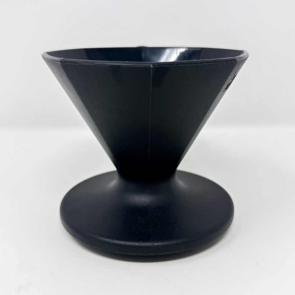 Bialetti 2-Cup Pour Over Drip Coffee Maker Black Plastic #06751 Small Batch Brew