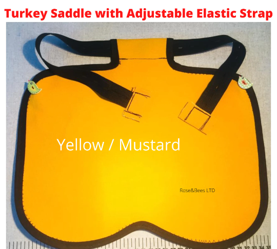 TURKEY SADDLE | BASIC | Fleece | Towel Lined | WATERPROOF CANVAS |POULTRY Mating