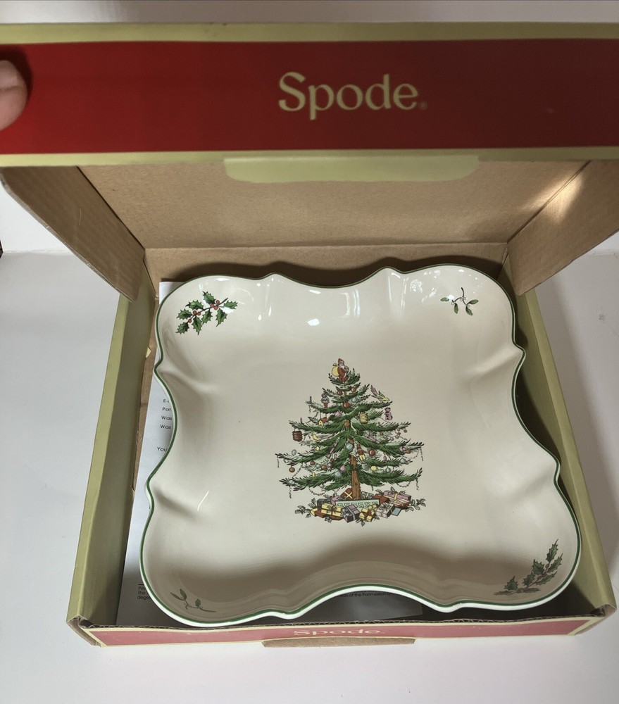Spode Made in England "Christmas Tree" Devonia Serving Tray