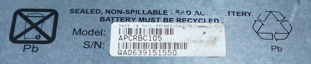 APC 48VDC BATTERY MODULE APCRBC105