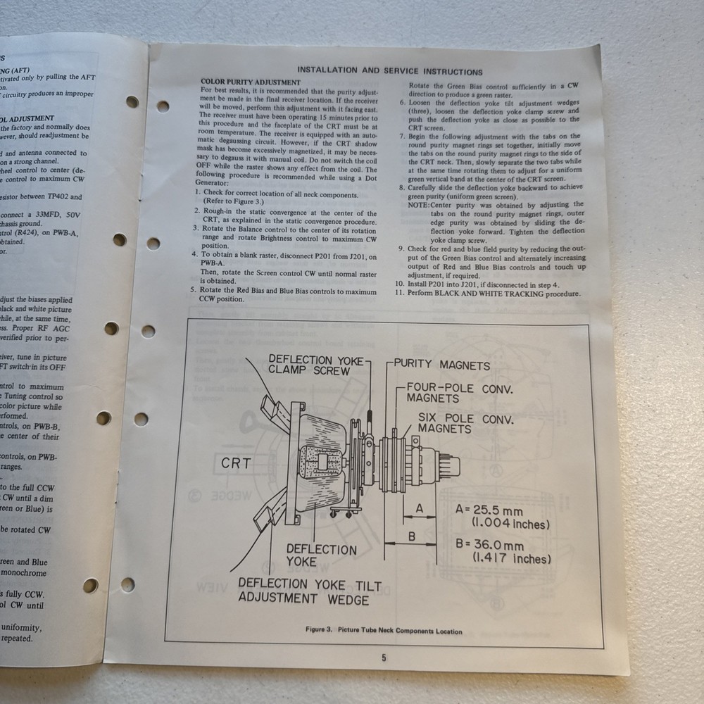 Sharp Color Television Model SKC-1910B Preliminary Service Manual