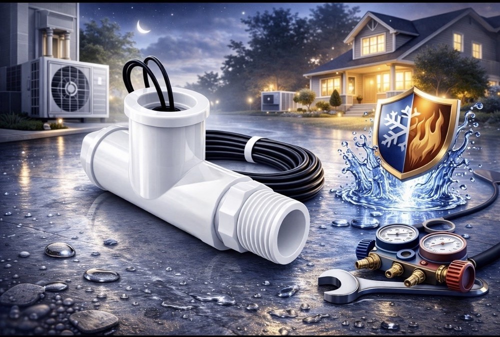 ECWB SS1 AC Float Switch HVAC Condensate Overflow Safety Shutoff Sensor (8 pack)