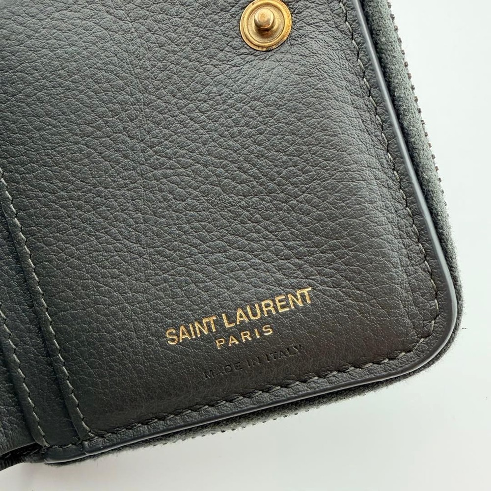 SAINT LAURENT 二つ折り財布 黒