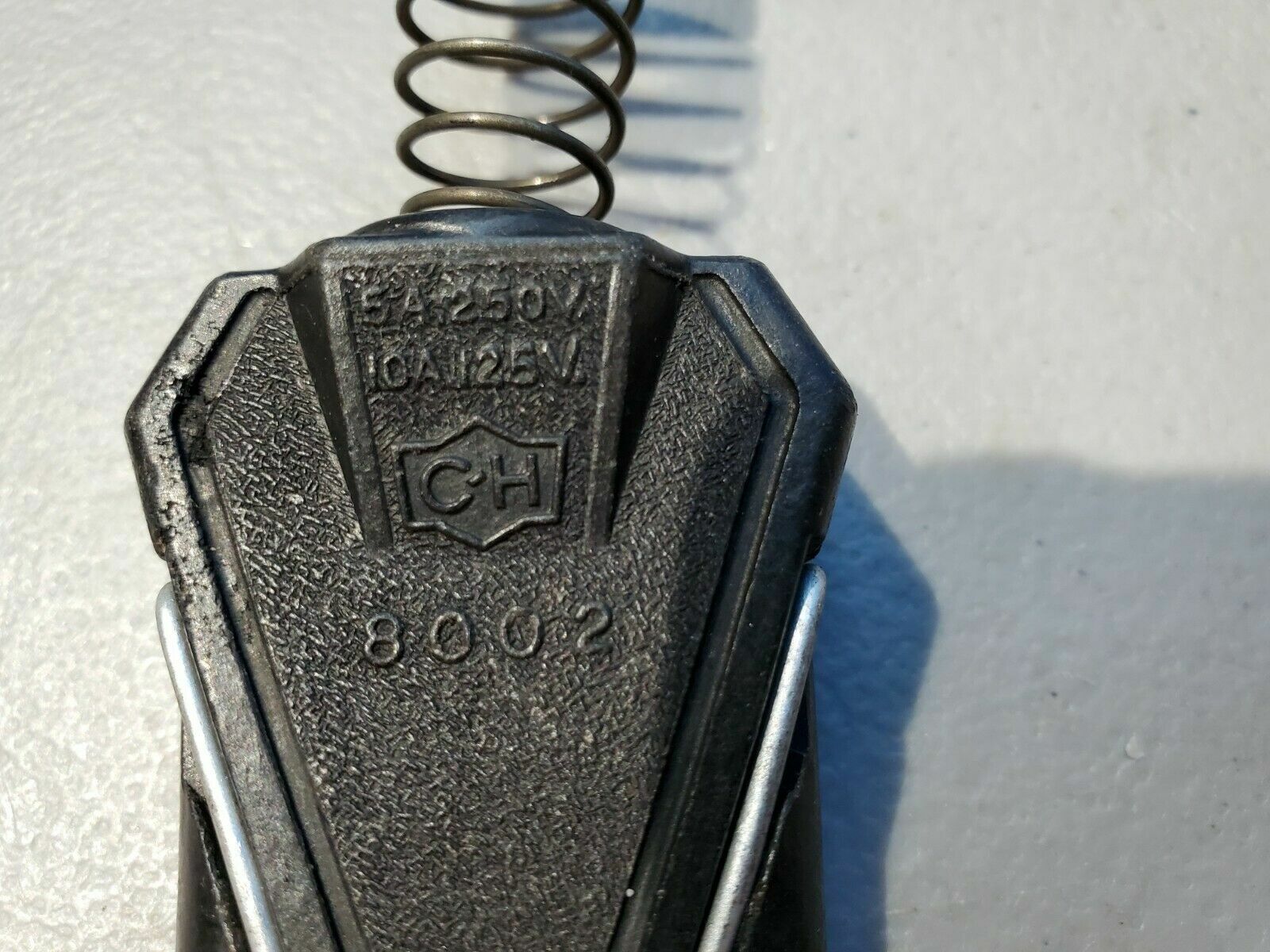 APPLIANCE CORD END 2-Prong VINTAGE Bakelite USA 5A 250V 10A 125V NEW CH 8002K4