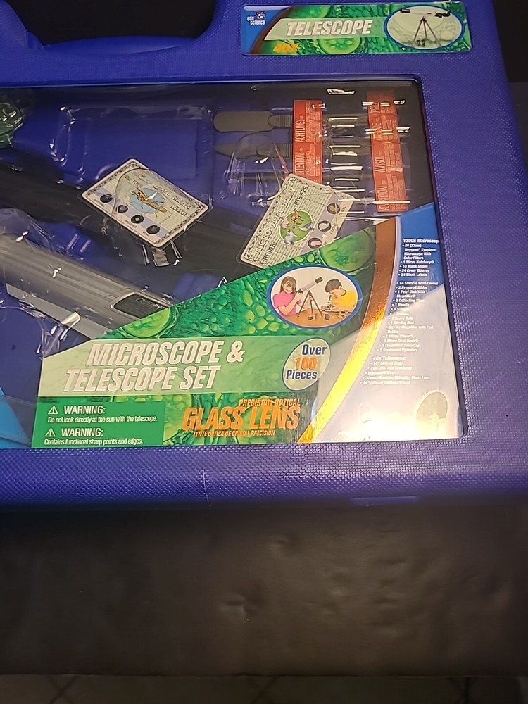 New Edu Science Microscope & Telescope Set 100 Pieces