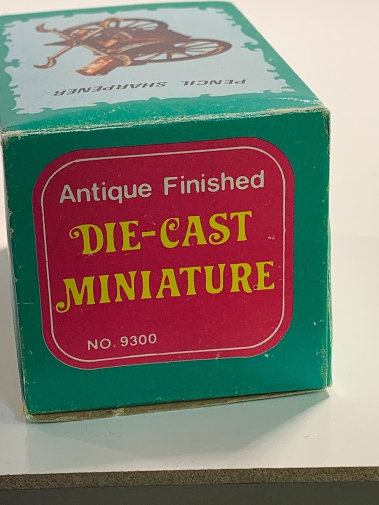 Vintage Die-Cast Pencil Sharpener War Machine With Box PSE