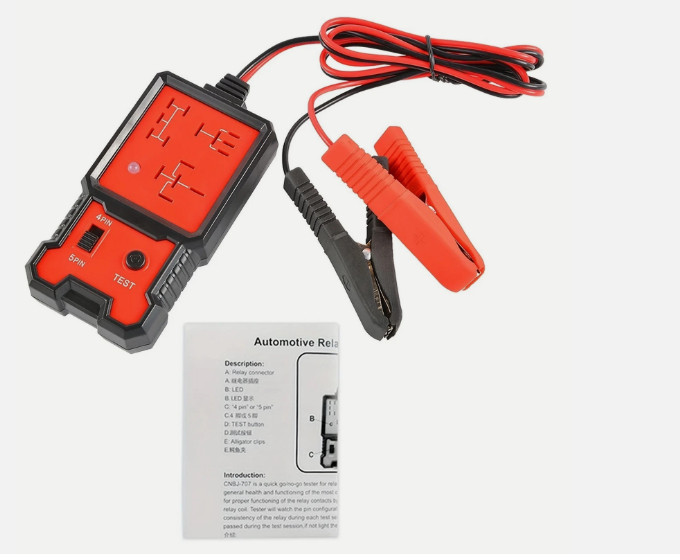 12V 4/5Pin Automotive Electronic Relay Tester Diagnostic Tool