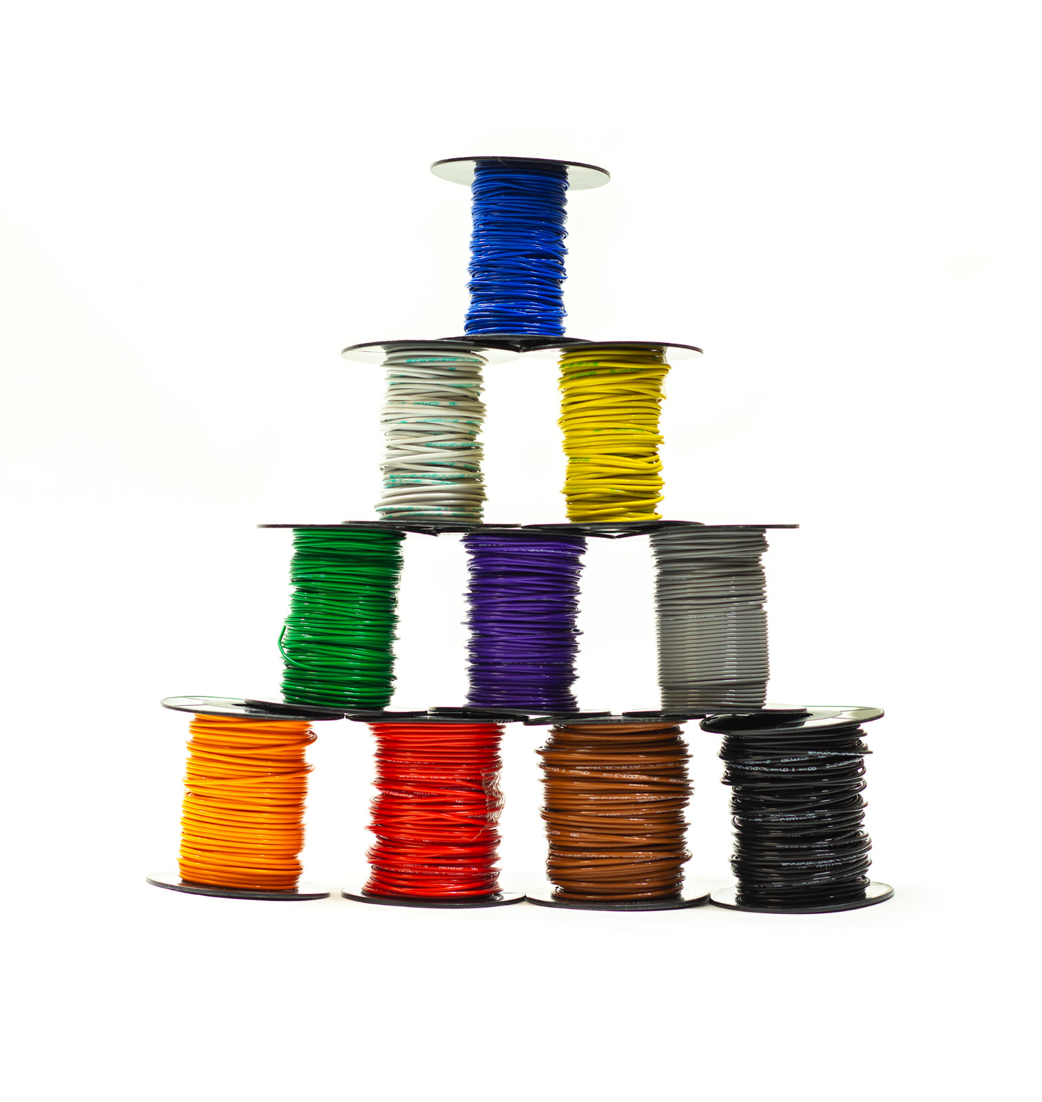 M22759/32 Mil-Spec Tefzel Hi-Temp 150°C Thin Wall Stranded Wire 25ft - 1000ft