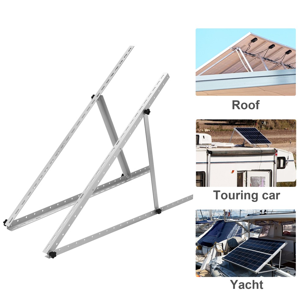 Solar Panel RV Tilt Mount (45/47in）Brackets Roof Flat Surface Adjustable Frame