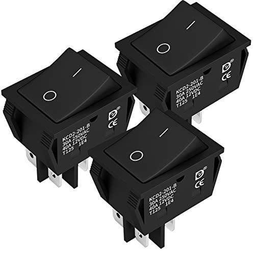 DPST KCD4 Rocker Switch 40A 12V DC 4 Pin 2 Position Switch ON Off Toggle