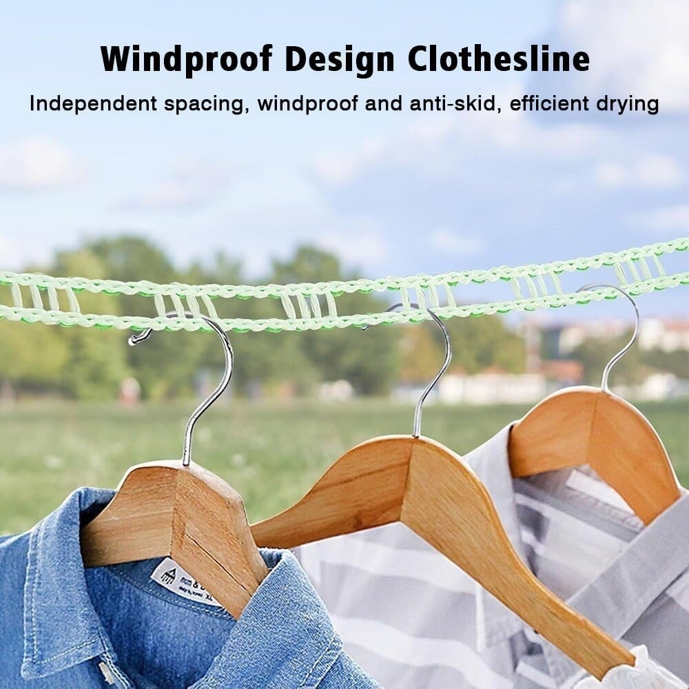 Clothesline 3 Pack Clotheslines for Outside Adjustable Clothes line Windproof