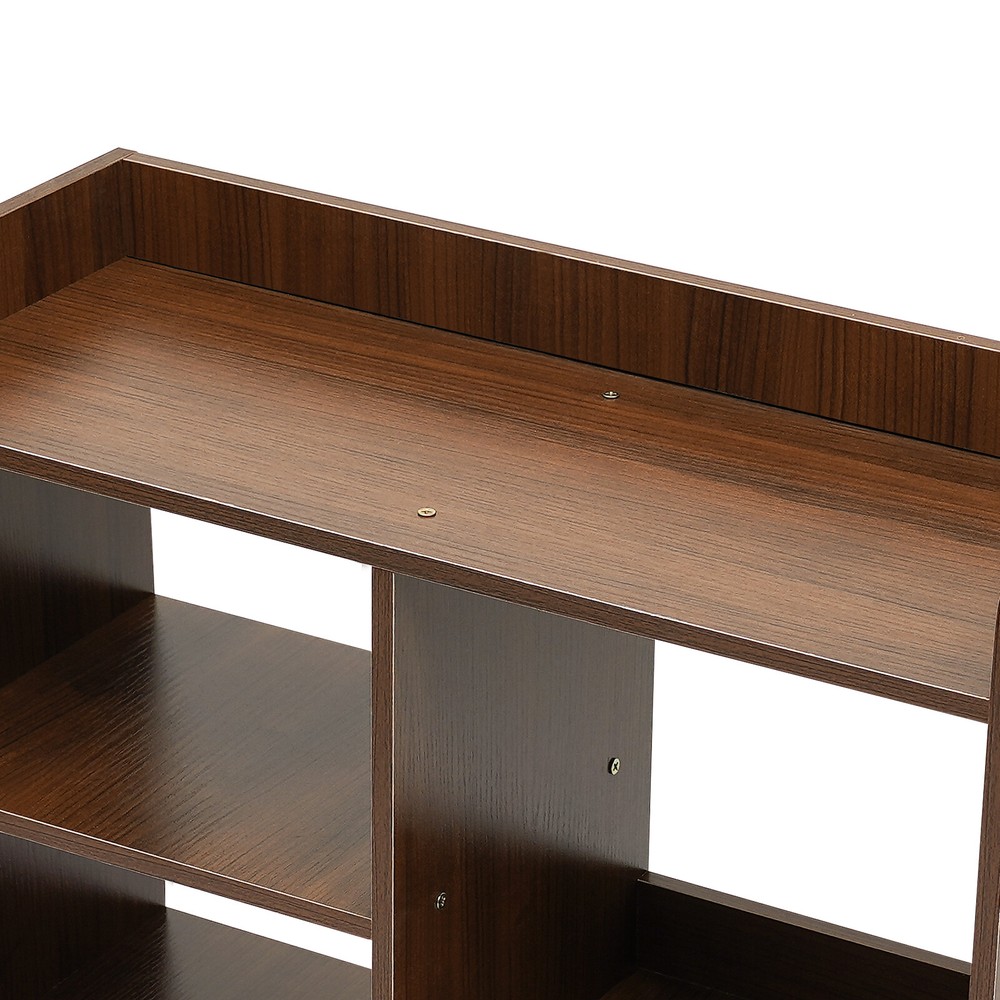 Filing Cabinet, Storage Shelf, Mobile Printer Stand,high-quality MDF,Dark Walnut