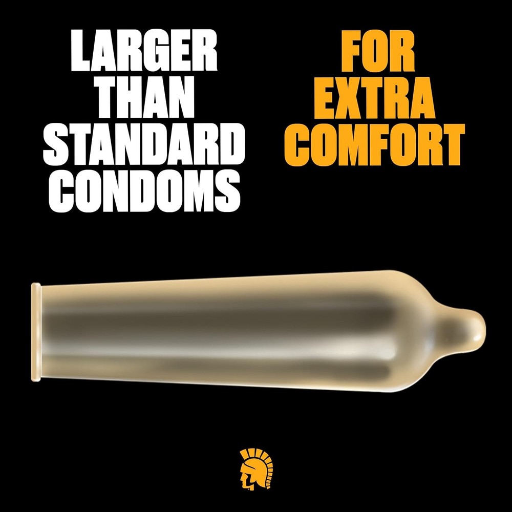 TROJAN Magnum Lubricated Large Condoms, Comfortable and Smooth Lubricated, Ameri