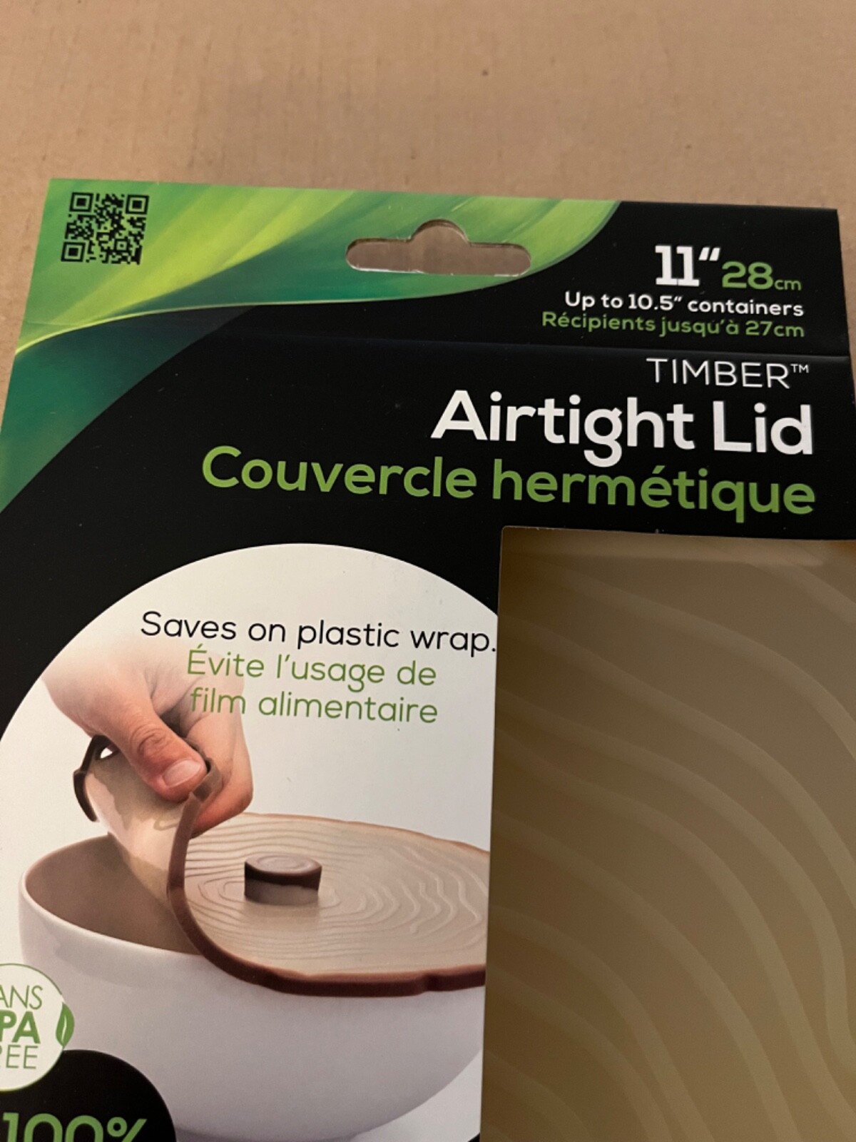 2 Charles Viancin 11” Silicone Airtight Lid Timber BPA Free Fits up to 10.5”