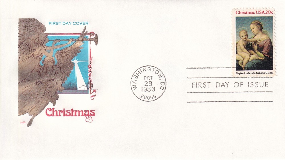 STAMP US SCOTT 2063 "Madonna & Child" 20 CENT 1983 FDC - C