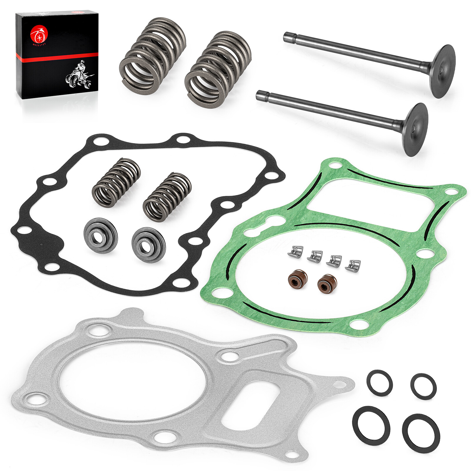 Intake Exhuast Valve Seal Spring Kit for Honda Recon 250 TRX250 TE TM 2002-2023