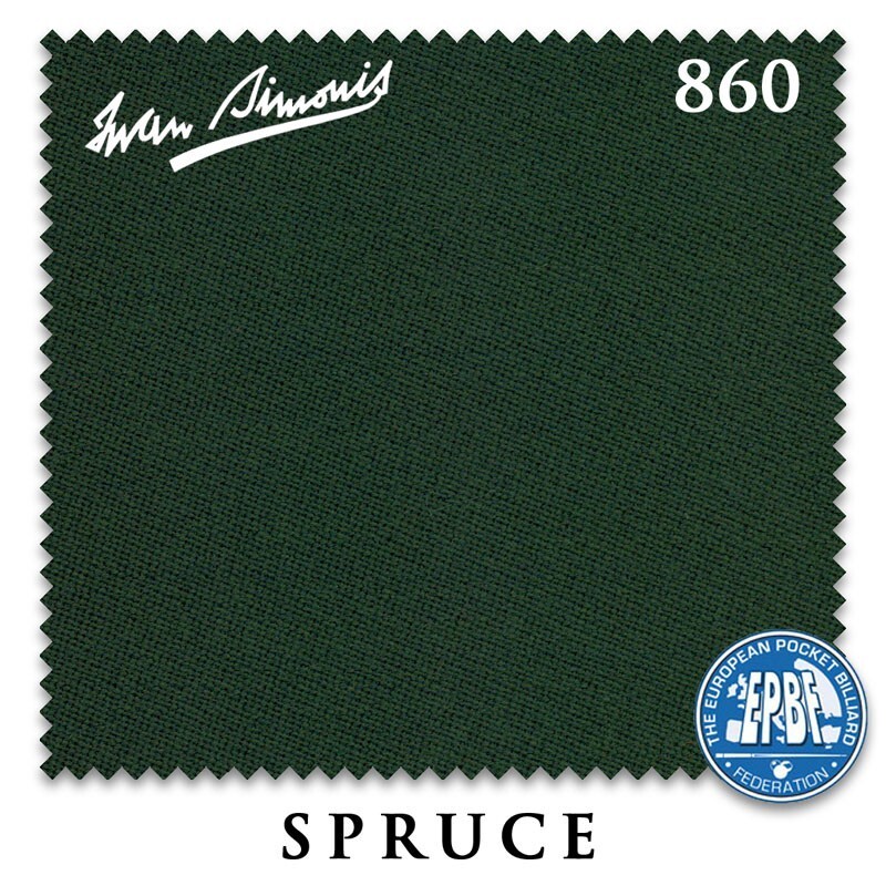 7' Simonis 860 Pool Table Cloth - Spruce - AUTHORIZED DEALER