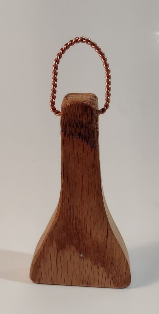 BOTTLE OPENER SOLID OAK  HANDMADE with Copper Ring Hanger