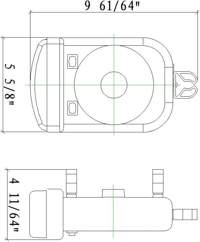 RV Portable 12V LED Cabin Light and 2-Speed Personal Fan Combo - Quiet Motor