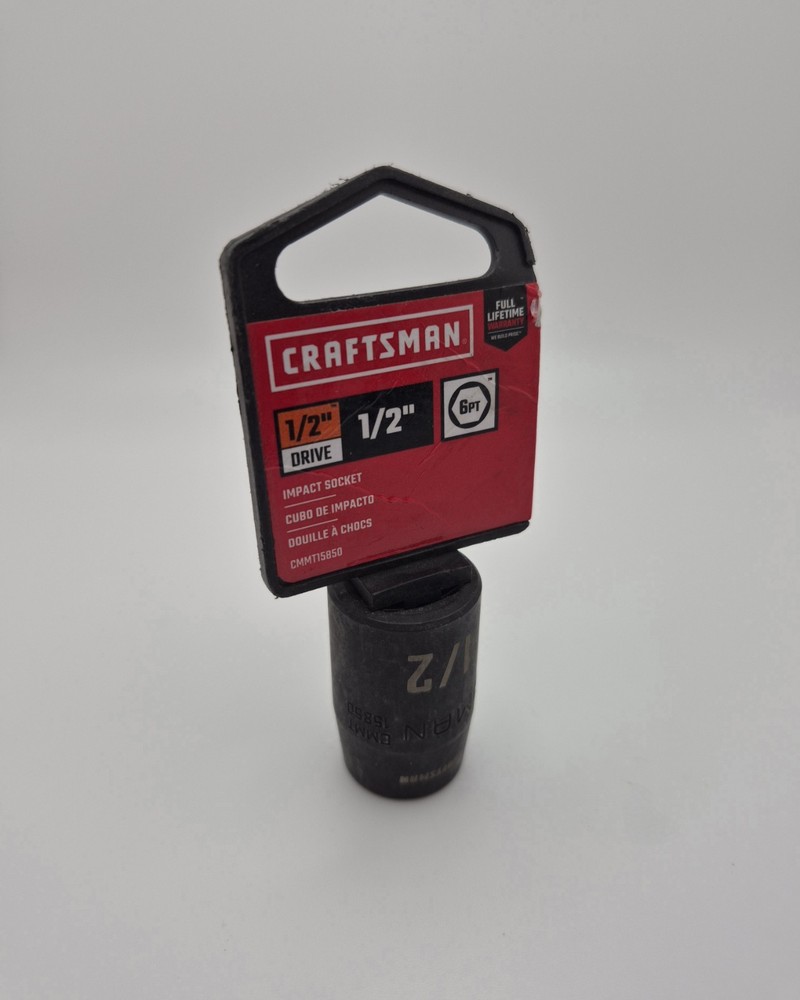 Craftsman 1/2" Drive 1/2" 6pt Impact Socket