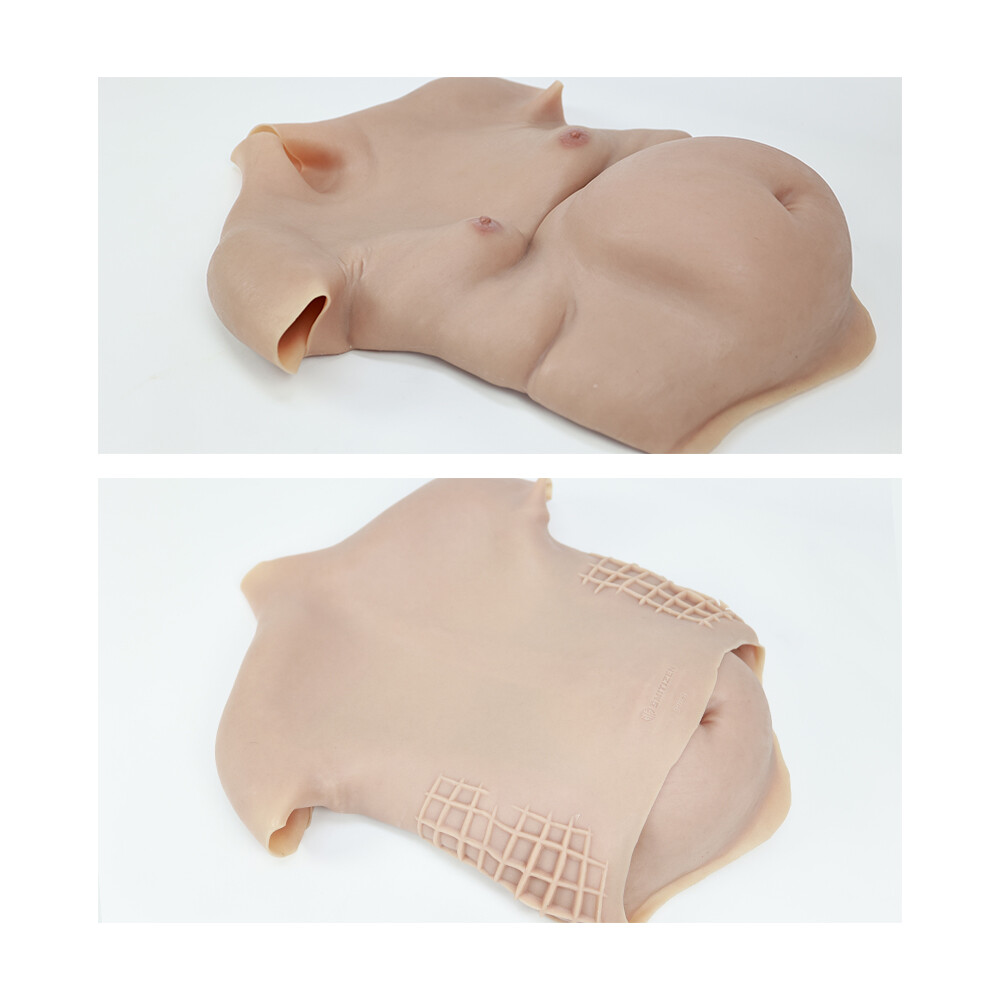 Smitizen Cosplay Costume Silicone Upper Body Suit Fat Beer Belly Fake Belly