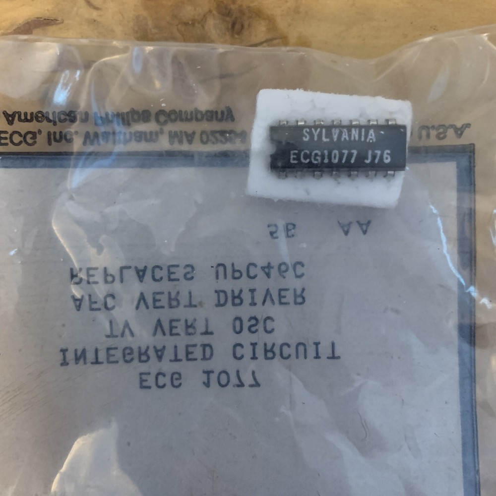 ECG1077 Integrated Circuit SYLVANIA