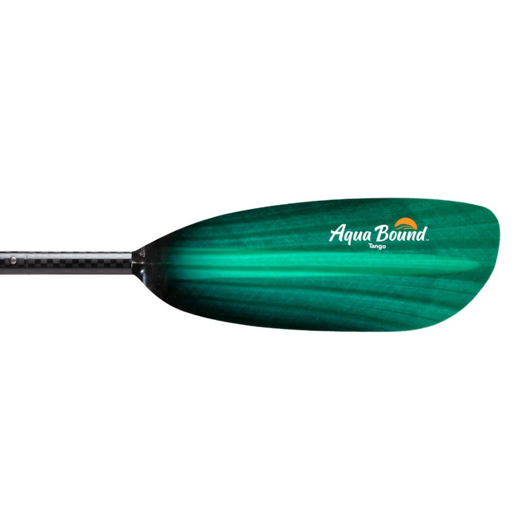 Aqua Bound Tango Fiberglass 4-Piece Kayak Paddle, Green Tide, 240cm