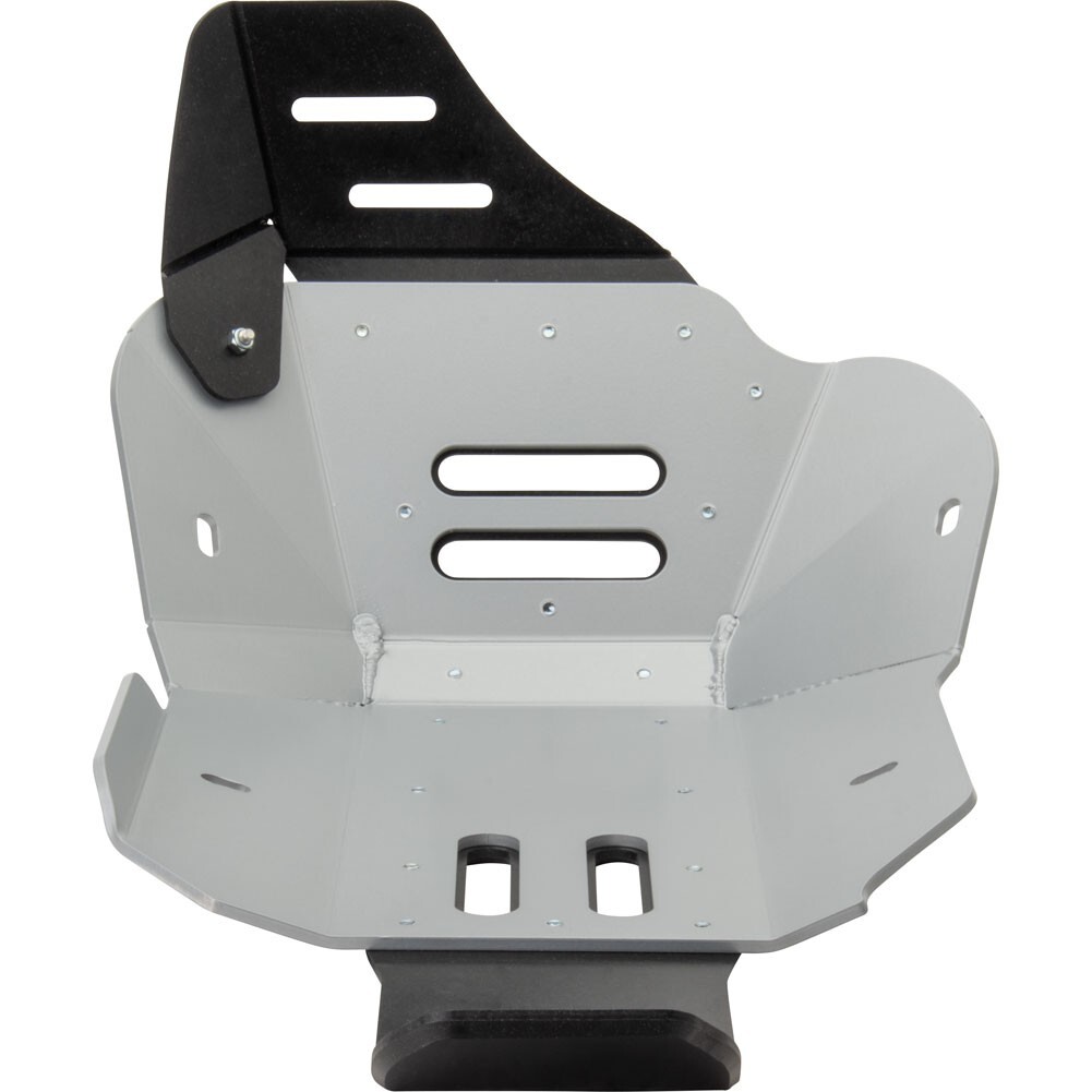 Tusk Quiet Glide Adventure Skid Plate Silver with Linkage Guard