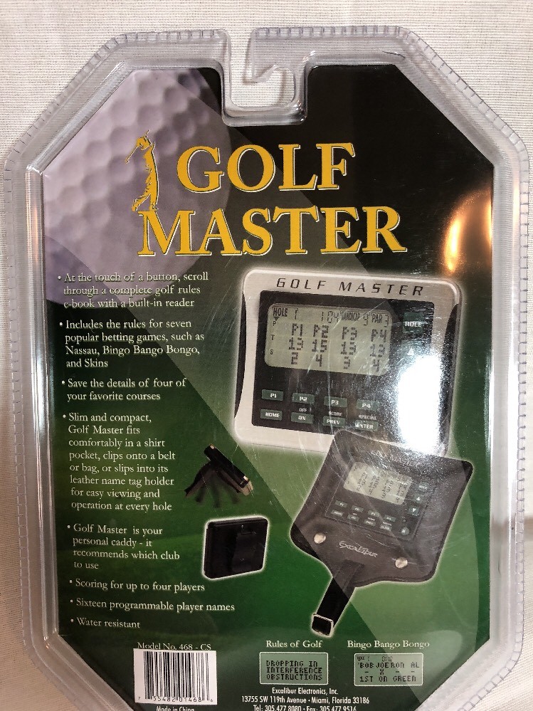 GOLF Master #468-CS Complete Golf Rules Handheld Reader NIB