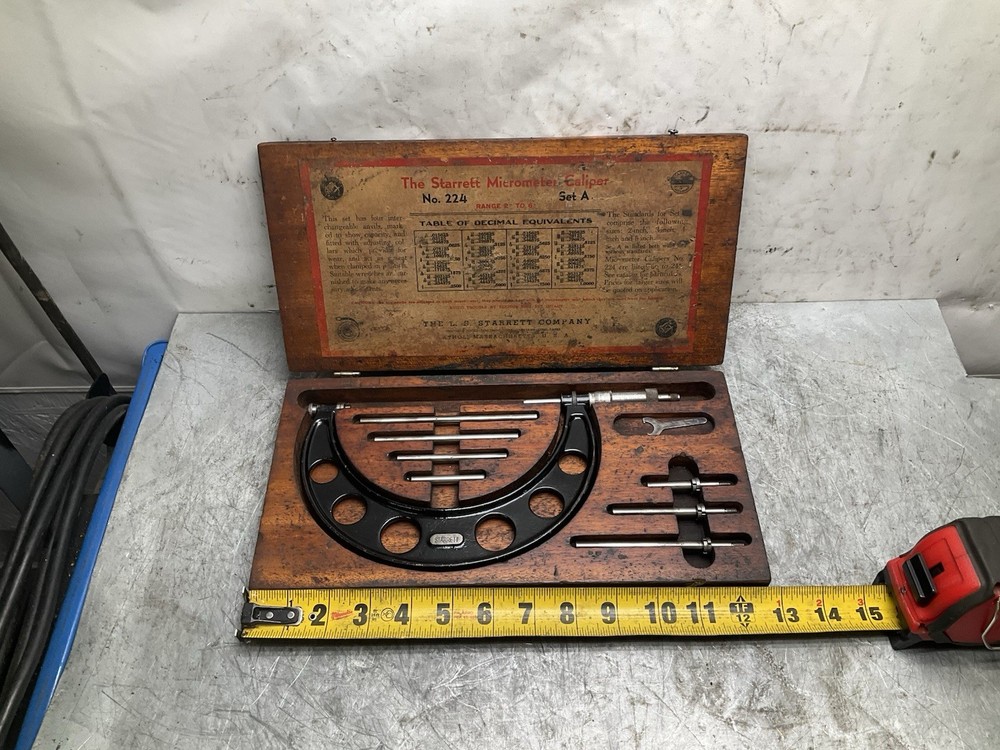 Starrett 224 Micro Meter Caliper 2" - 6" Set